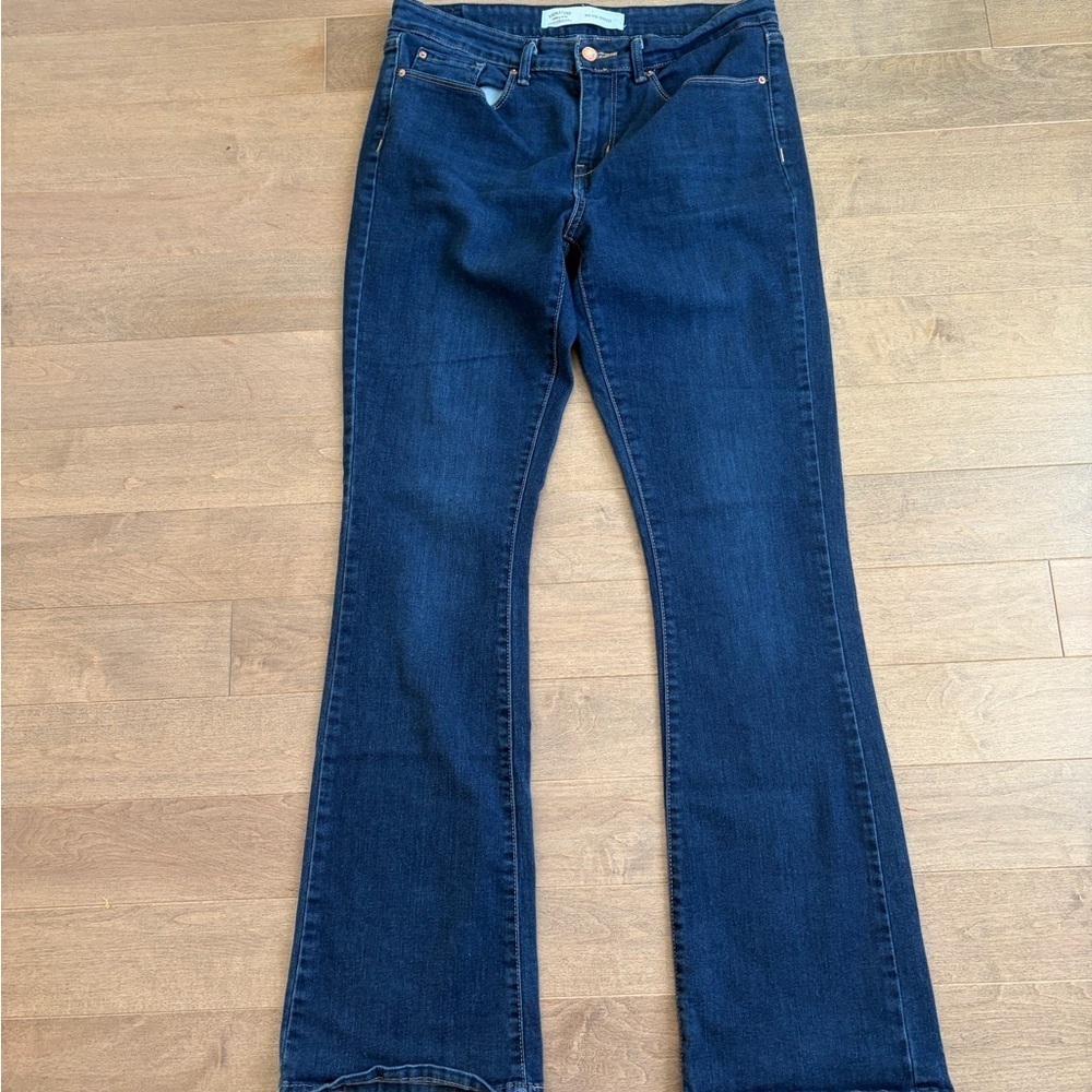 Signature by Levi Strauss Dark Blue Flare Jeans